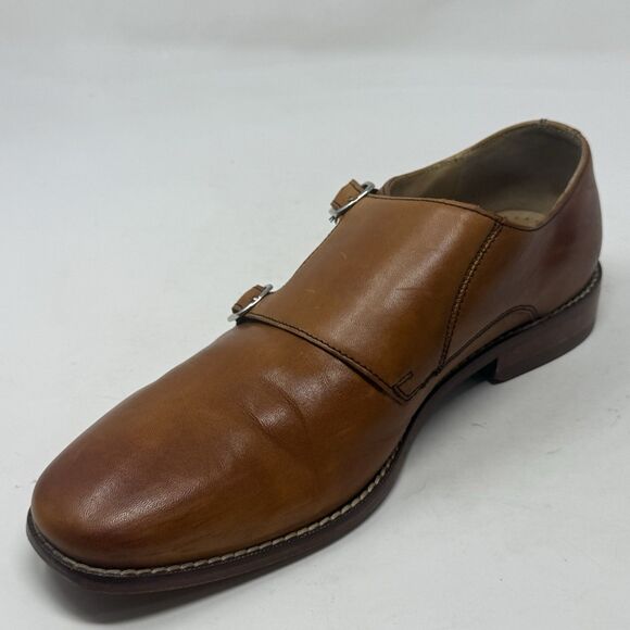 Cole Haan Giraldo Double Monk Strap Dress Shoes Mens 8 M British Tan Brown - Picture 8 of 16